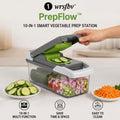 𝑤𝑟𝑠𝑓𝑏𝑣™ PrepFlow™ 10-in-1 Smart Vegetable Prep Station