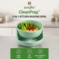 𝑤𝑟𝑠𝑓𝑏𝑣™ CleanPrep™ 5-in-1 Kitchen Washing Bowl