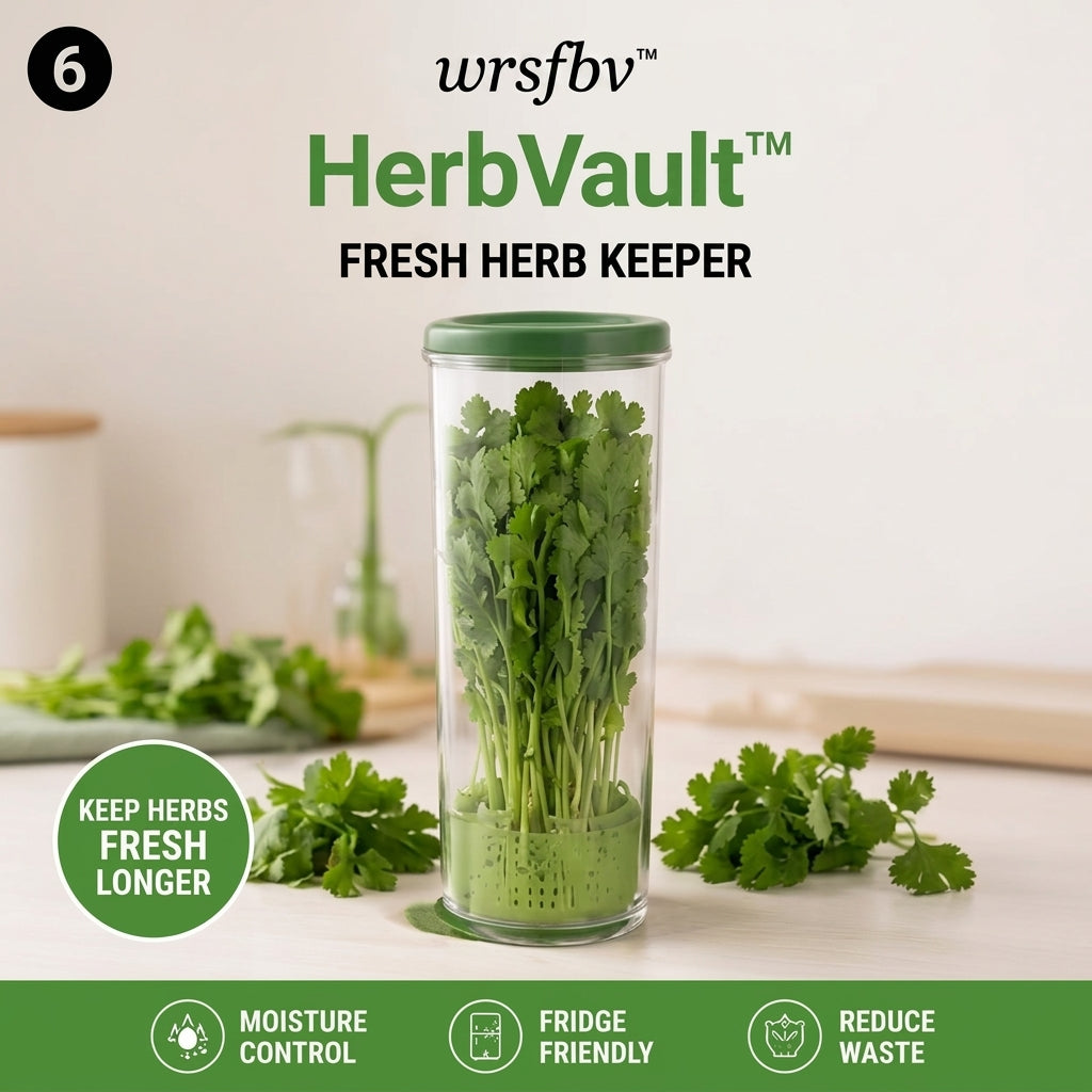 𝑤𝑟𝑠𝑓𝑏𝑣™ HerbVault™ Fresh Herb Keeper